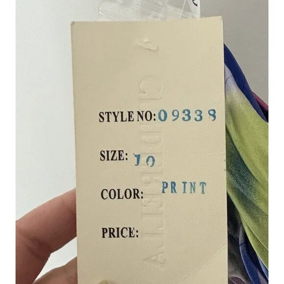 Cinderella Divine Beaded Multicolor Dress Size 10 Formal Wedding Prom Hoco Y2K - Picture 7 of 15